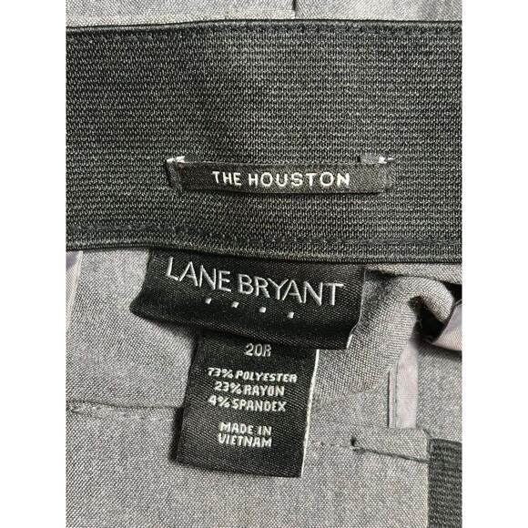 Lane Bryant Houston Classic Trouser Women's Plus 20R Gray Stretch Dress Pants - Picture 3 of 7
